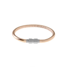 Load image into Gallery viewer, Hashtag Collection  - Rosegold Leather Bracelet
