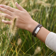 Load image into Gallery viewer, Memories Collection - Dark Brown Leather Bracelet
