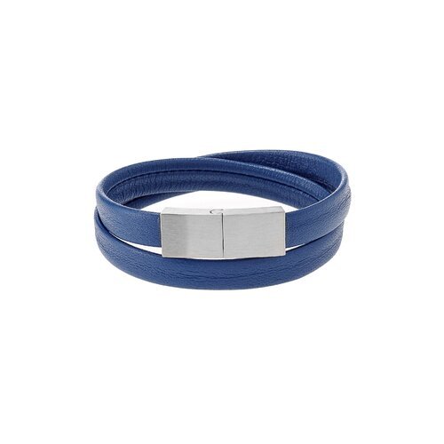 Memories Collection - Blue Leather Bracelet