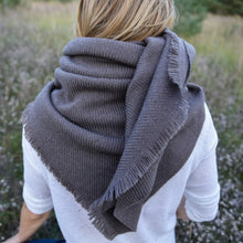 Load image into Gallery viewer, Cozy Virgin Wool Scarf in Taupe

