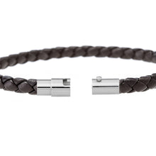 Load image into Gallery viewer, Twisted Sisters - Black Woven Leather Bracelet
