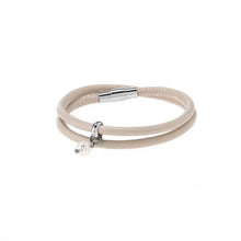 Load image into Gallery viewer, Atlantis Collection - Nude Leather &amp; Pearl Bracelet
