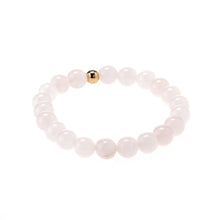 Load image into Gallery viewer, Harmony - Rose Quartz &amp; Pink Leather Bracelet
