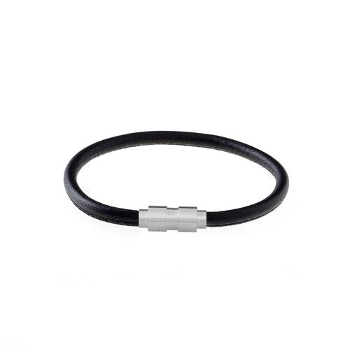 Hashtag Collection  - Black Leather Bracelet