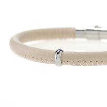 Load image into Gallery viewer, Everyday Collection - Sand Leather &amp; Stainless Bracelet
